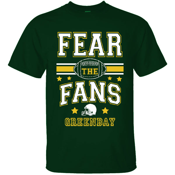 Men's Football Fear The Fans T-shirts - Green Bay