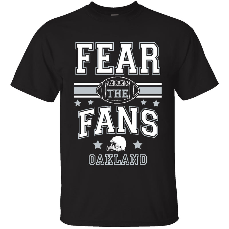 Men's Football Fear The Fans T-shirts - Oakland