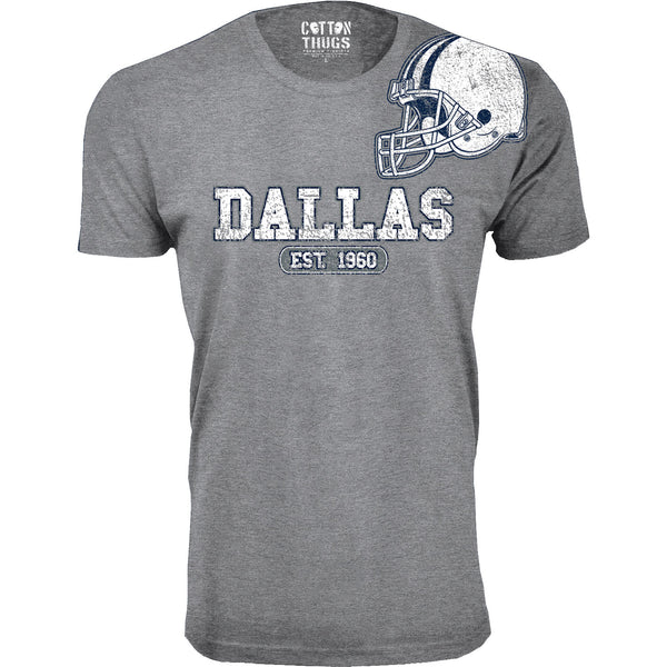 Men's Awesome Football Shoulder Helmet T-shirts - Dallas