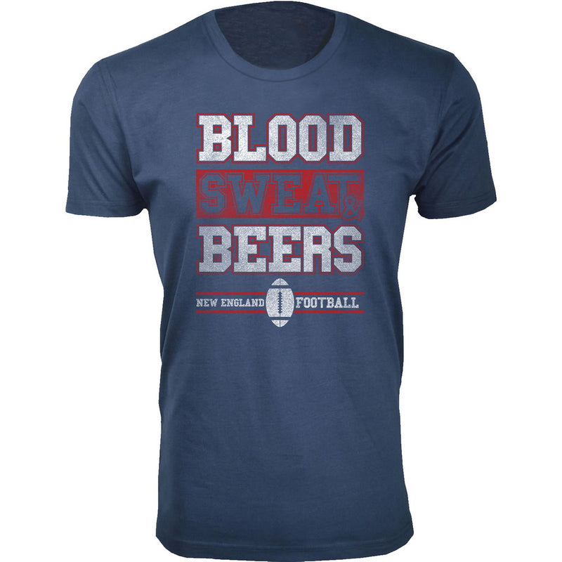 Men's Blood Sweat & Beers Football T-Shirts - New England