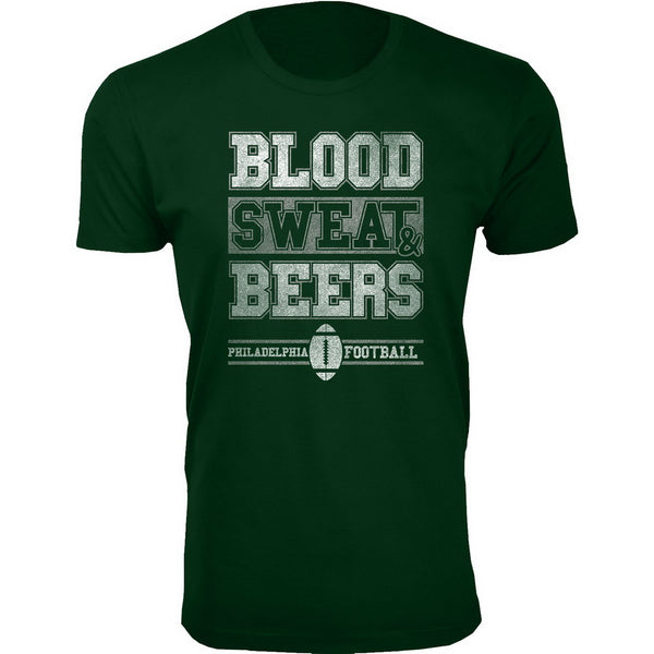 Men's Blood Sweat & Beers Football T-Shirts - Philadelphia