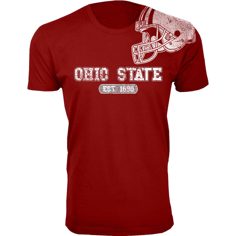 Men's Awesome College Football Helmet T-shirts- Ohio State