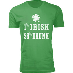 Men's St. Patrick's Day T-Shirts - 1% IRISH 99% DRUNK