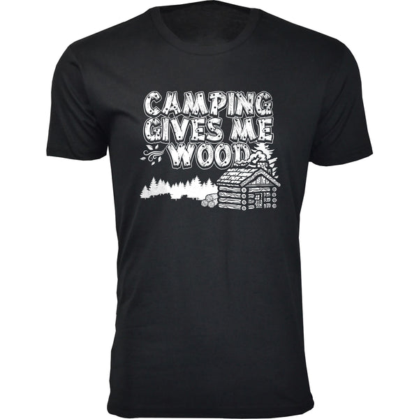 Men's Camping Gives Me Wood T-shirts