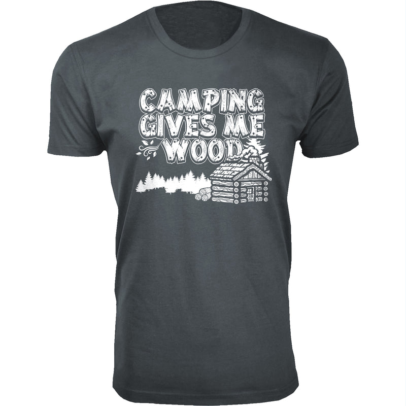 Men's Camping Gives Me Wood T-shirts