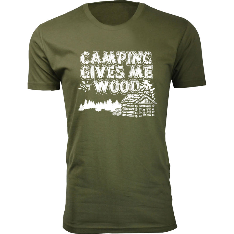 Men's Camping Gives Me Wood T-shirts