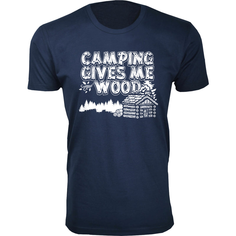 Men's Camping Gives Me Wood T-shirts