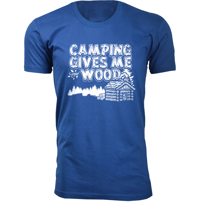 Men's Camping Gives Me Wood T-shirts