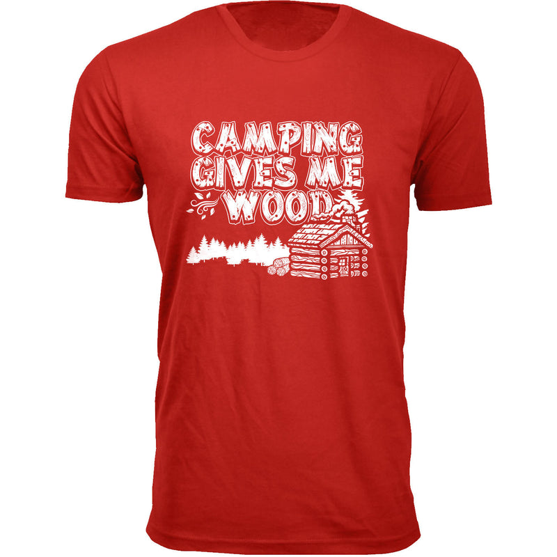 Men's Camping Gives Me Wood T-shirts