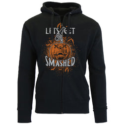 Men's Awesome Halloween Zip Up Hoodie - Let's Get Smashed