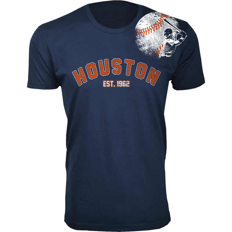 Men's Batter Up Baseball T-shirts - Houston