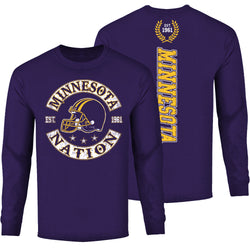 Men's Football Nation Long Sleeve - Minnesota