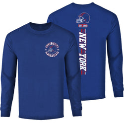 Men's Football Team Stripes Long Sleeve - New York