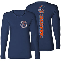 Women's Football Team Stripes Long Sleeve - Denver