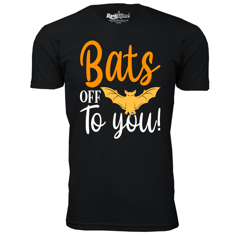 Men Creepy Scary Halloween T-Shirt - Bats Off to You