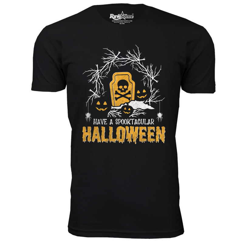 Men Creepy Scary Halloween T-Shirt - Have a Spooktacular Halloween