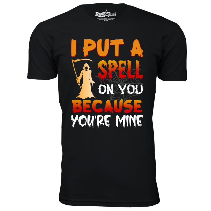 Men Creepy Scary Halloween T-Shirt - I Put a Spell on You