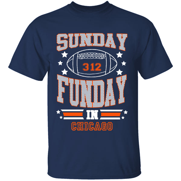 Men's Sunday Funday Football T-Shirts - CHICAGO