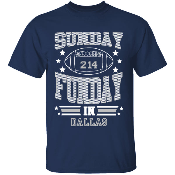 Men's Sunday Funday Football T-Shirts - DALLAS