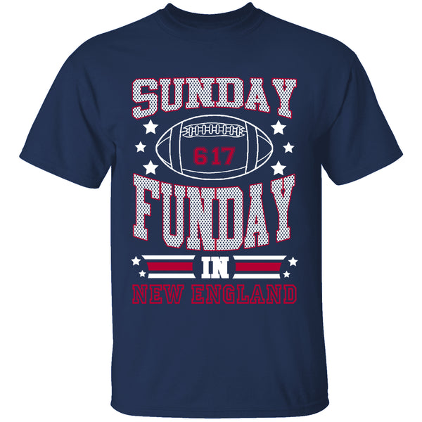 Men's Sunday Funday Football T-Shirts - NEW ENGLAND