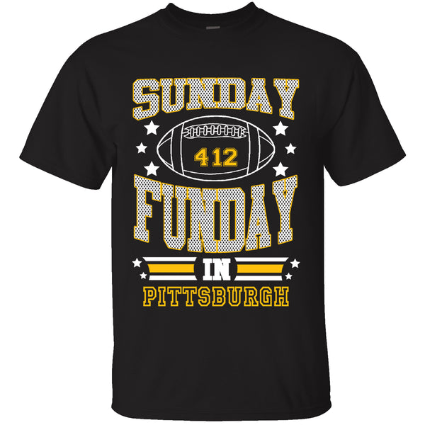 Men's Sunday Funday Football T-Shirts - PITTSBURGH