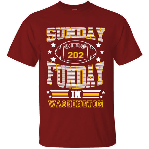 Men's Sunday Funday Football T-Shirts - WASHINGTON