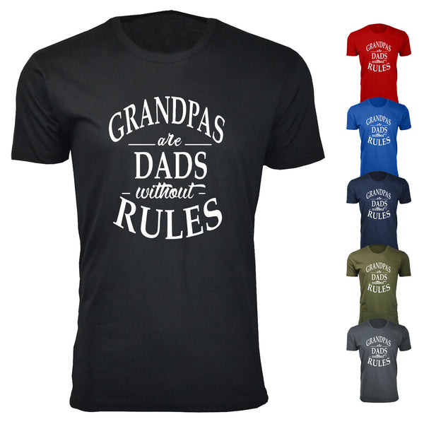 Men's Grandpas are Dads without Rules T-shirts