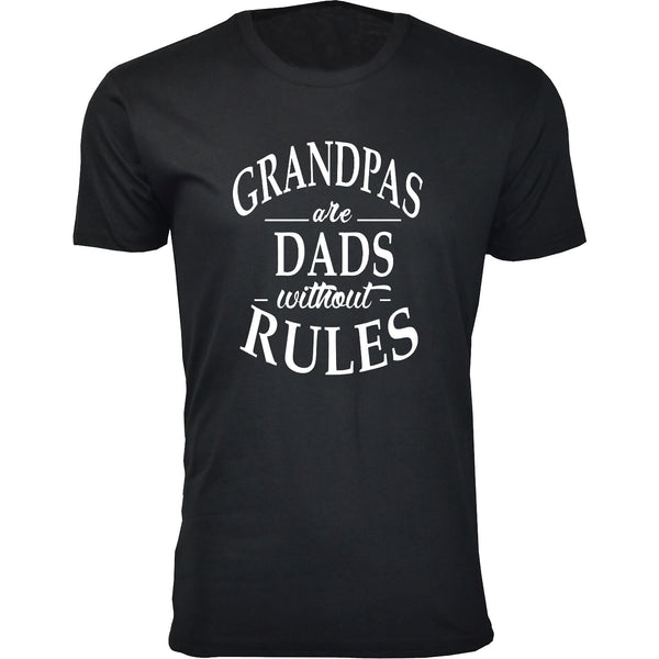 Men's Grandpas are Dads without Rules T-shirts