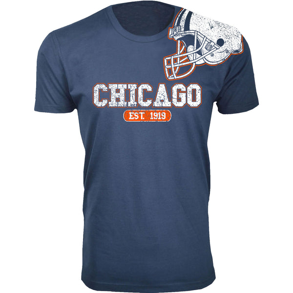 Men's Awesome Football Shoulder Helmet T-shirts - Chicago