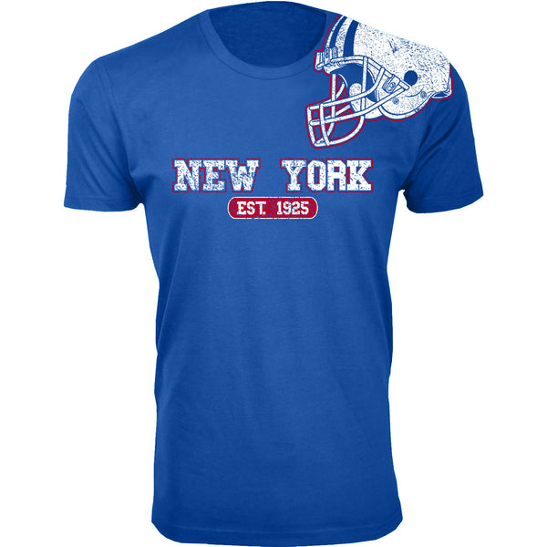 Men's Awesome Football Shoulder Helmet T-shirts - New York