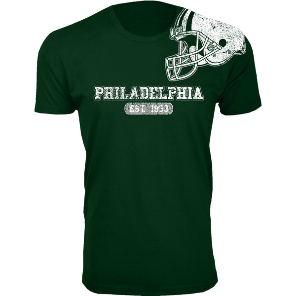 Men's Awesome Football Shoulder Helmet T-shirts - Philadelphia