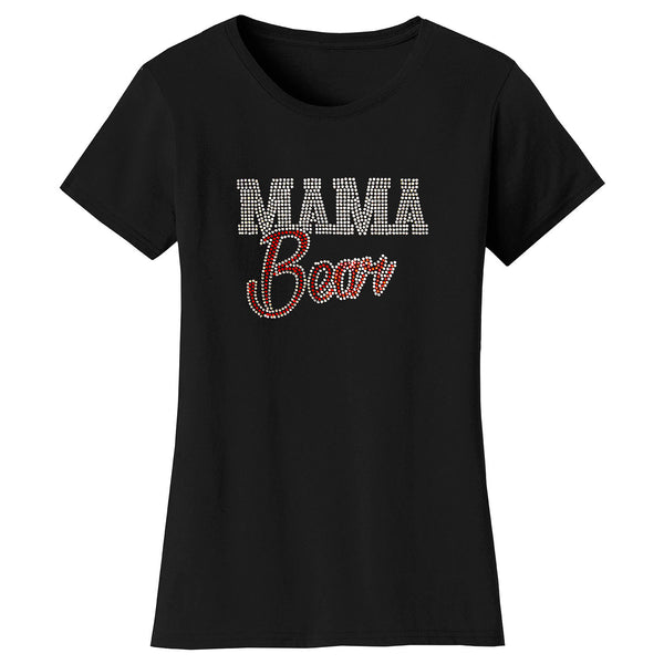 Mother's Day - Mom Bear Cursive (Bling)