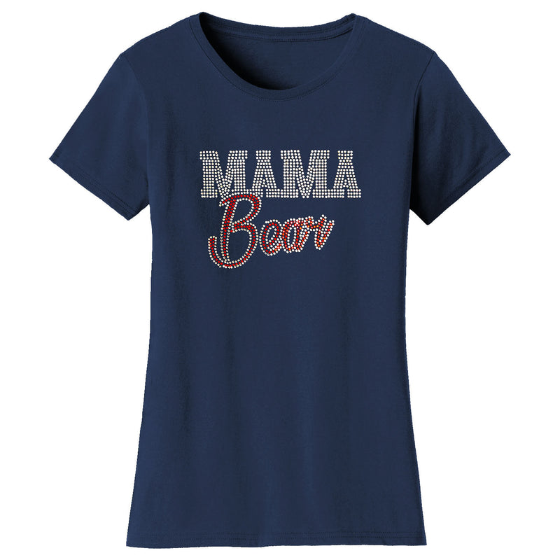 Mother's Day - Mom Bear Cursive (Bling)