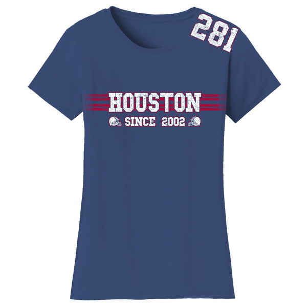 Women's Playoff Football T-Shirts - Houston