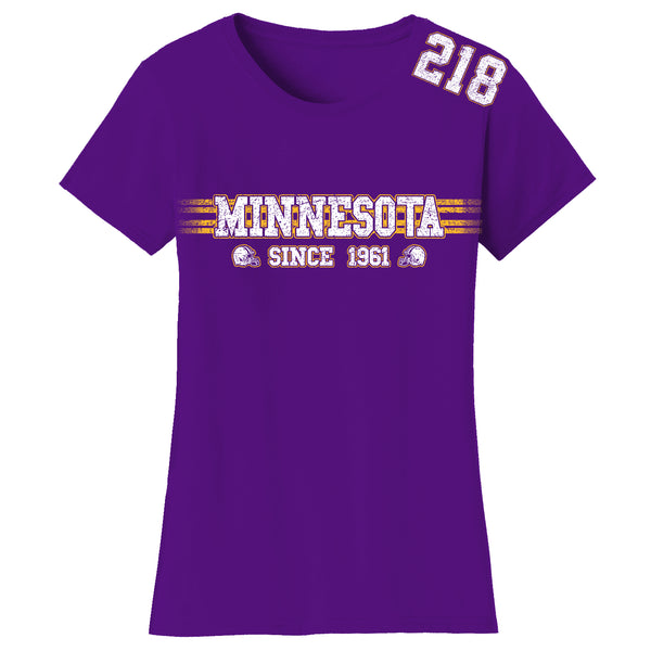 Women's Playoff Football T-Shirts - Minnesota