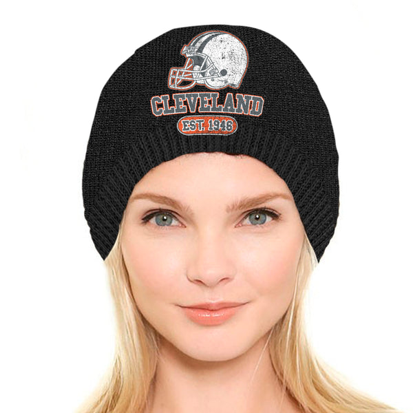 Football Women Beanie - Cleveland